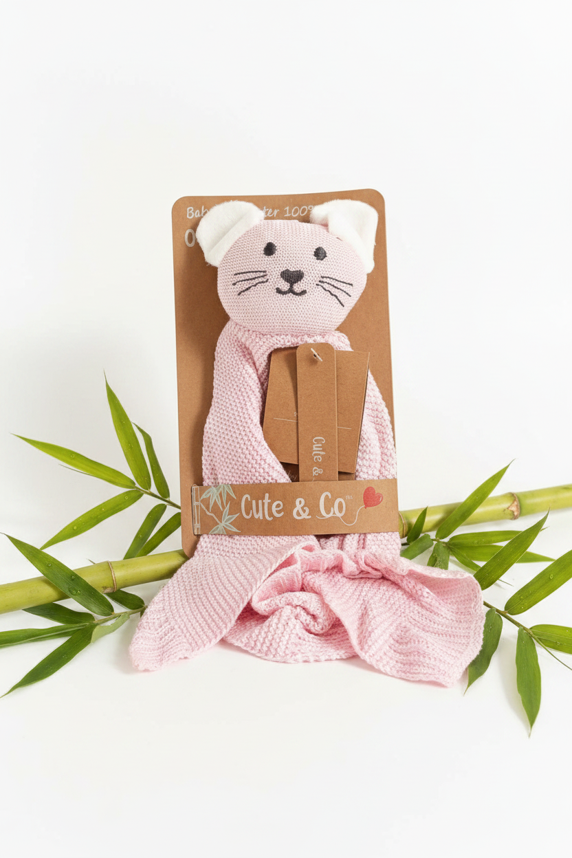 Pink Baby Comforter - Bamboo Style